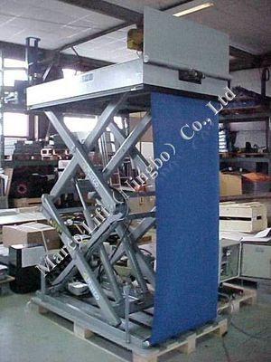 CE認定 パーソナライズ可能なマルコ 高さシザリ リフトテーブル 荷重フラップとカーテン